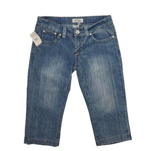 New BB Jeans Denim Capri Size 7 New Rhinestone